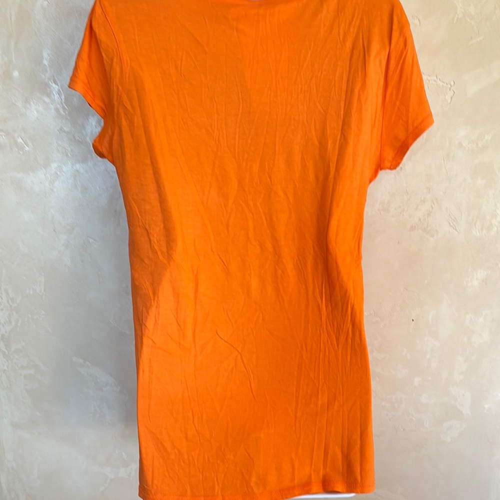 Orange Floral Women's Top - Picture 5 of 8